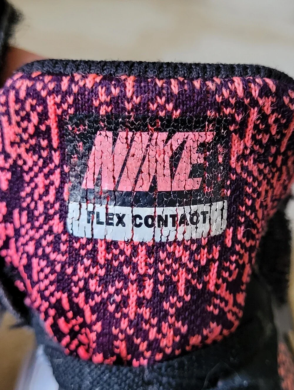 NIKE FLEX CONTACT SNEAKERS PINK BLACK TODDLER LITTLE KIDS SIZE 6 - Picture 9 of 13